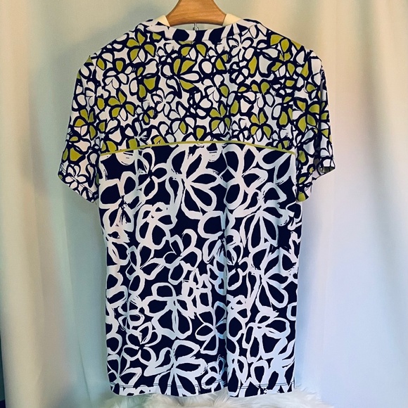 Susan Graver Short Sleeved Liquid Knit Top - Picture 2 of 4